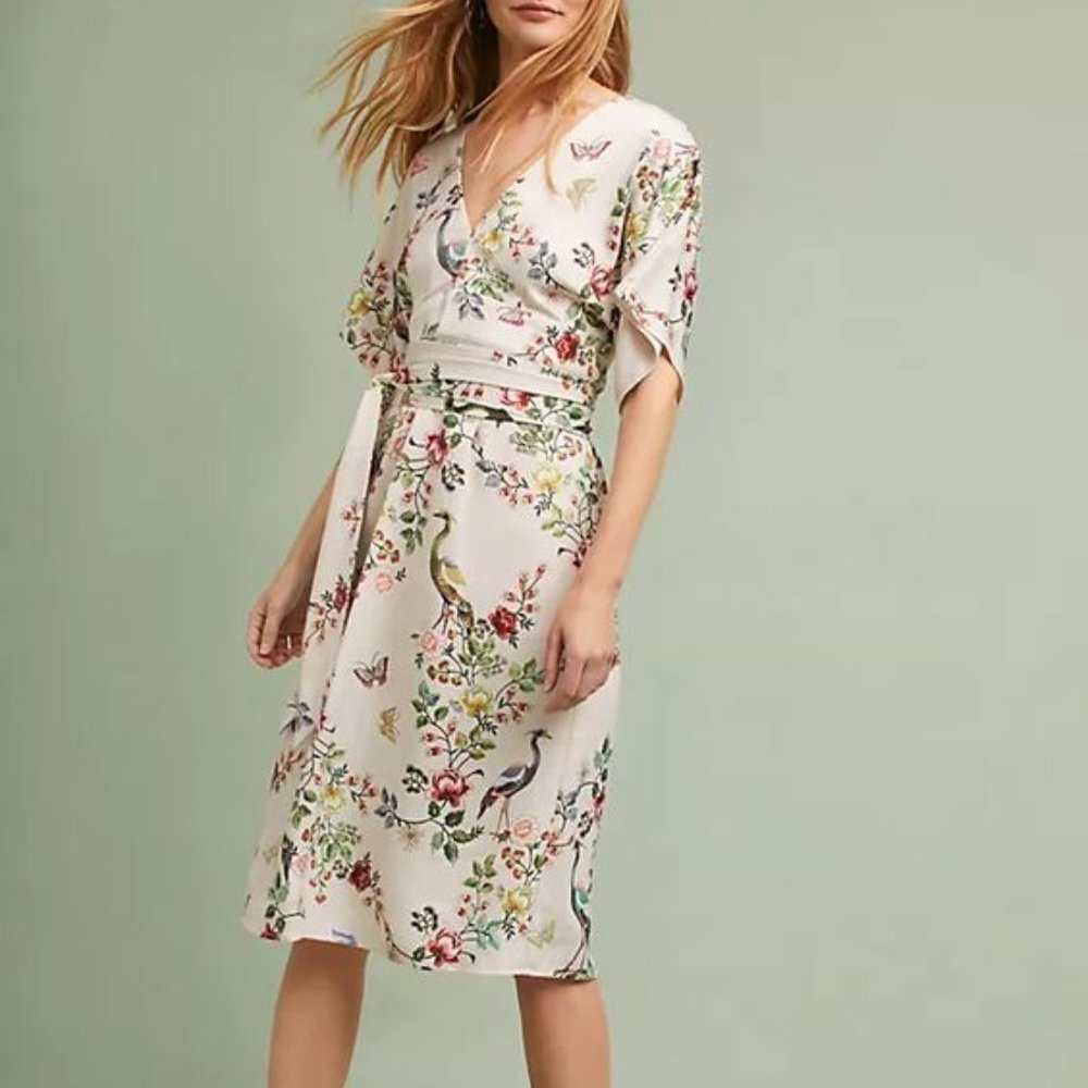 Anthropologie dRA Avian Kimono Midi Dress